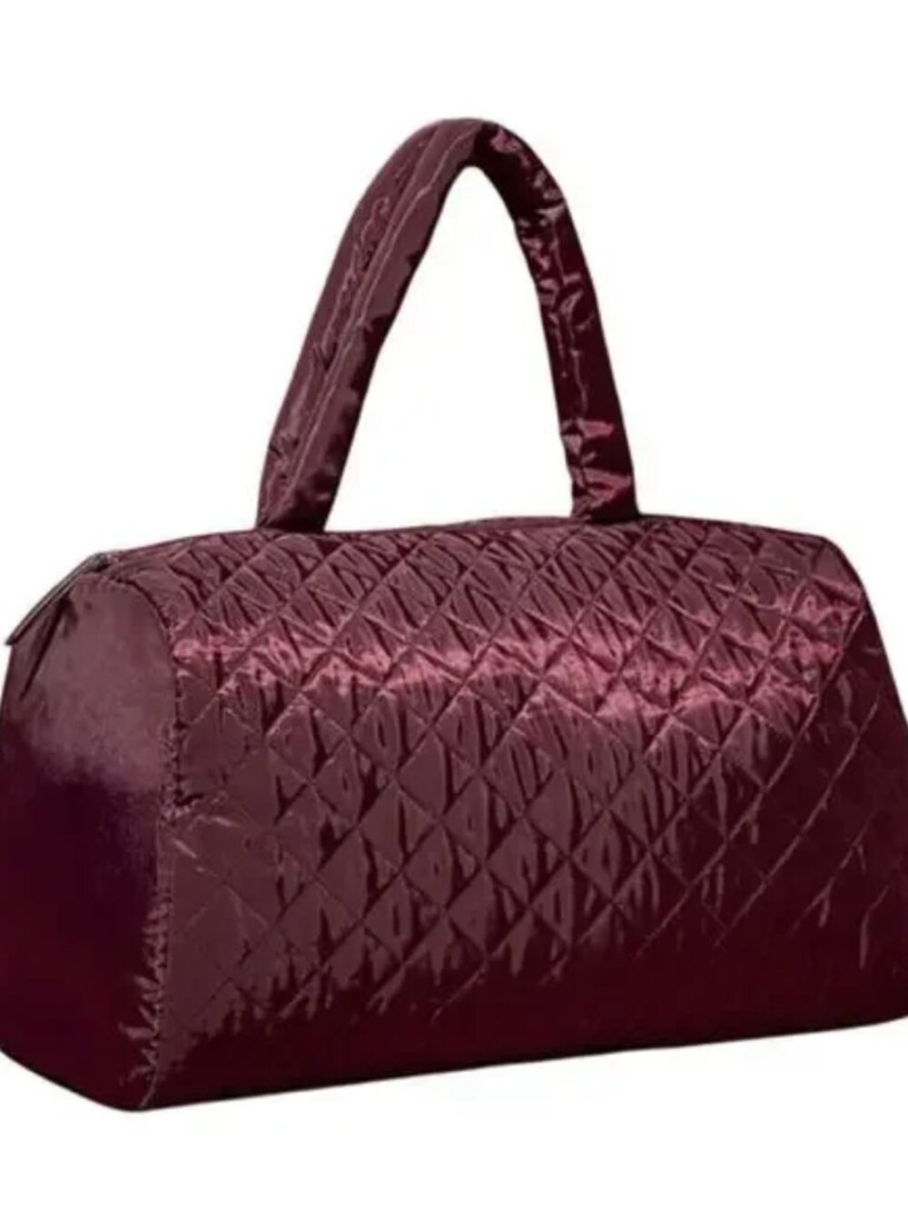 DSW Quilted Duffel Bag Color: Burgundy NWT